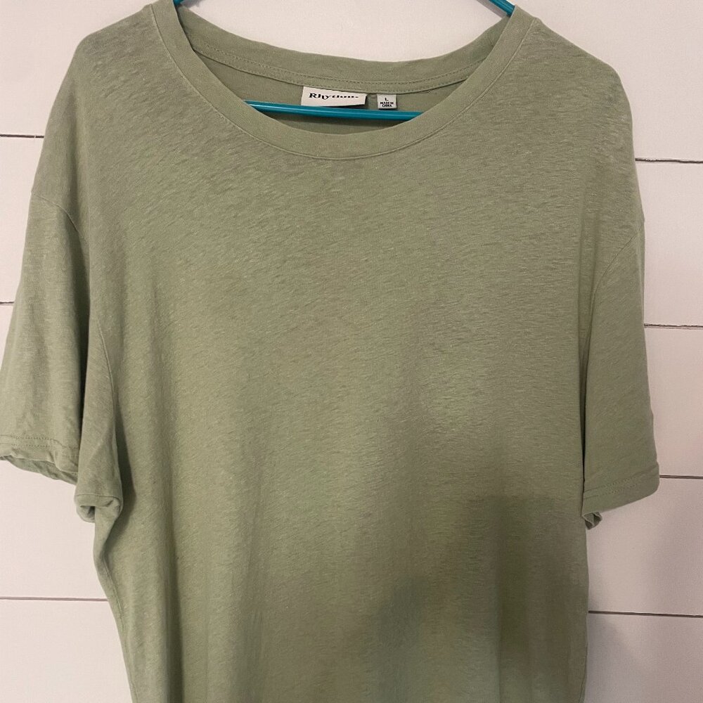 Rhythm Tee – Men’s Large | 55% Linen, 45% Cotton